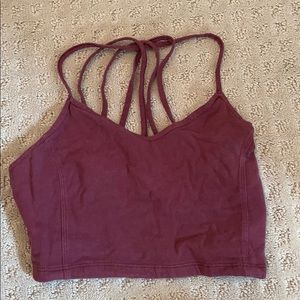 Maroon crop top